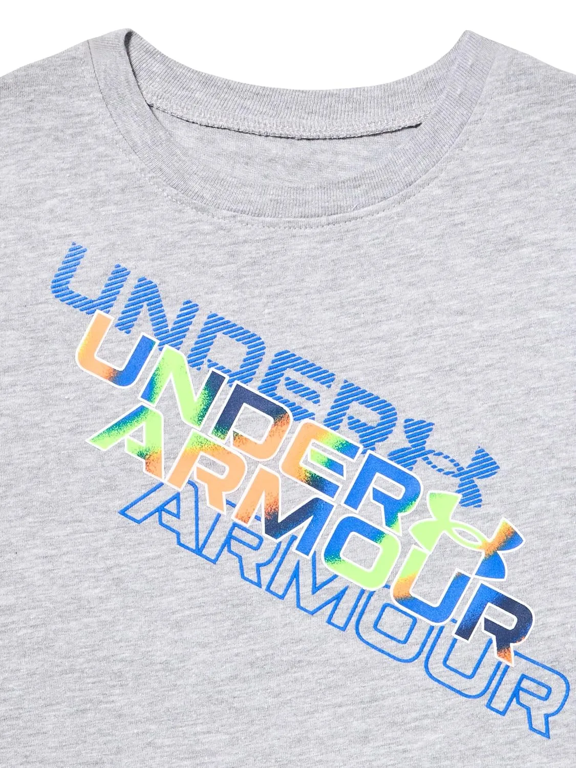 UA Print Fill SS, MOD Gray, 4T