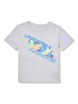 UA Print Fill SS, MOD Gray, 4T