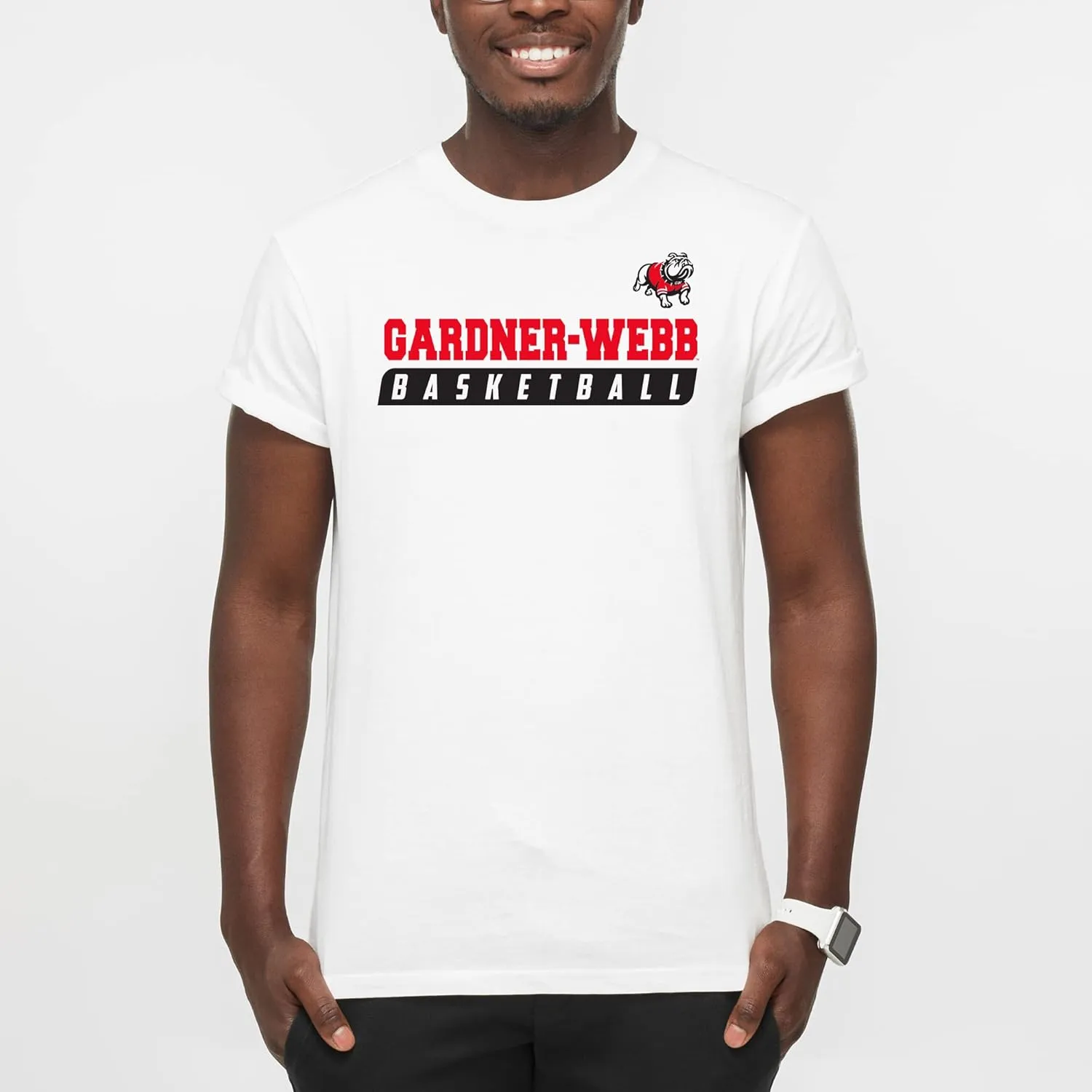 UGP Campus Apparel NCAA Basketball Slant, Team Color T Shirt, College, University