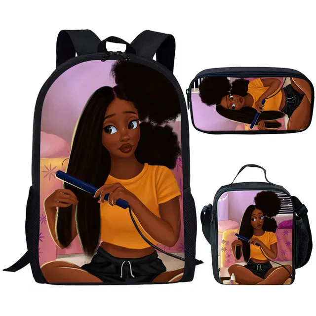 Unique Afro Magic  Bags Sets Bookbags