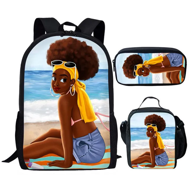 Unique Afro Magic  Bags Sets Bookbags