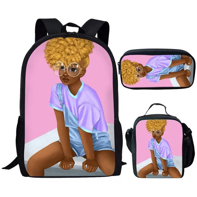Unique Afro Magic  Bags Sets Bookbags