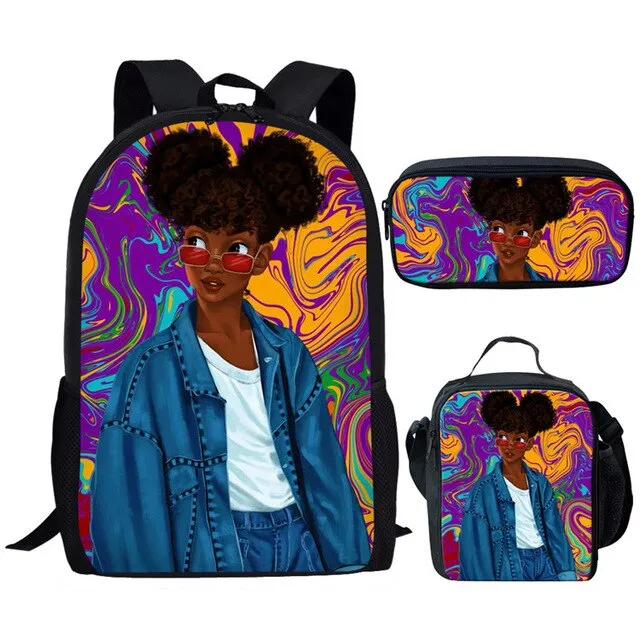 Unique Afro Magic  Bags Sets Bookbags