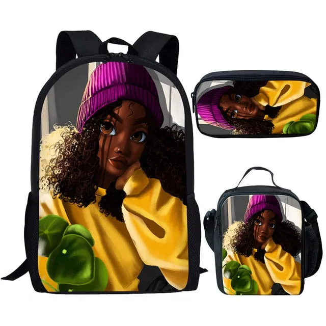 Unique Afro Magic  Bags Sets Bookbags