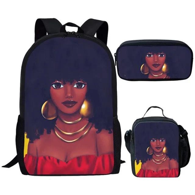 Unique Afro Magic  Bags Sets Bookbags