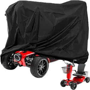 Upgraded Mobility Scooter Cover,56'' Oxford Fabric Cover Protects The Scooter from Dirt and Sun Damage. 3 or 4-Wheeled Electric Scooter Cover Accessories with Free Storage Bag