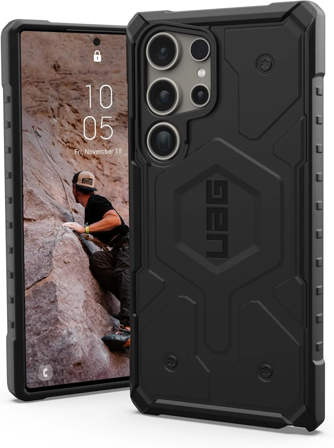 URBAN ARMOR GEAR UAG Designed for Samsung Galaxy S24 Ultra Case 6.8" Monarch, Pathfinder, Plyo, Plasma, Civilian Rugged Military Drop-Proof Impact Resistant Non-Slip Protective Cover