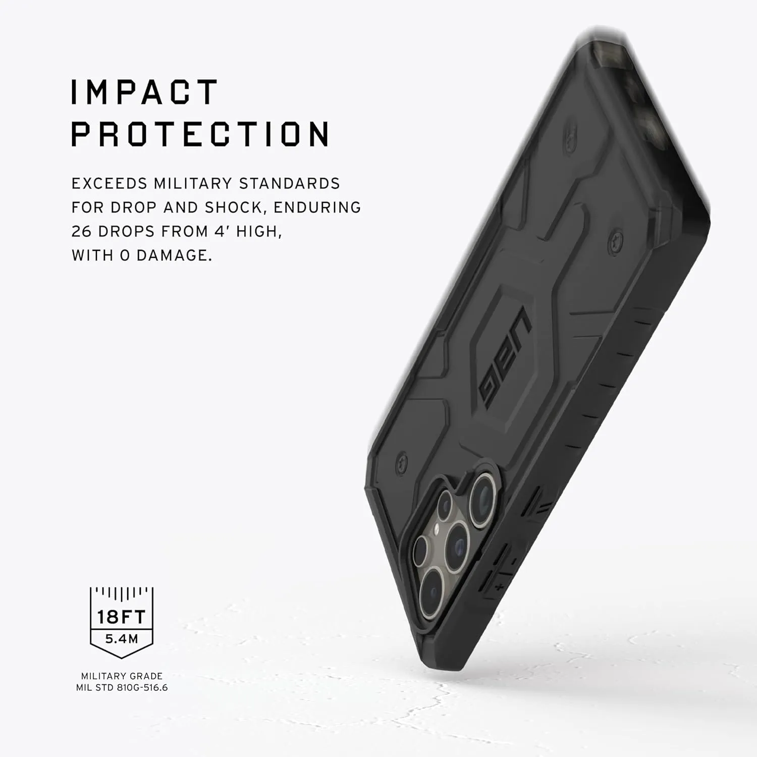 URBAN ARMOR GEAR UAG Designed for Samsung Galaxy S24 Ultra Case 6.8" Monarch, Pathfinder, Plyo, Plasma, Civilian Rugged Military Drop-Proof Impact Resistant Non-Slip Protective Cover