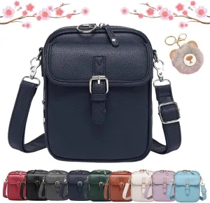 Urvashi Crossbody Leather Bag, Collaboraten Crossbody Leather Bag, Vintage Anti Theft Shoulder Bag with 10 Card Slot