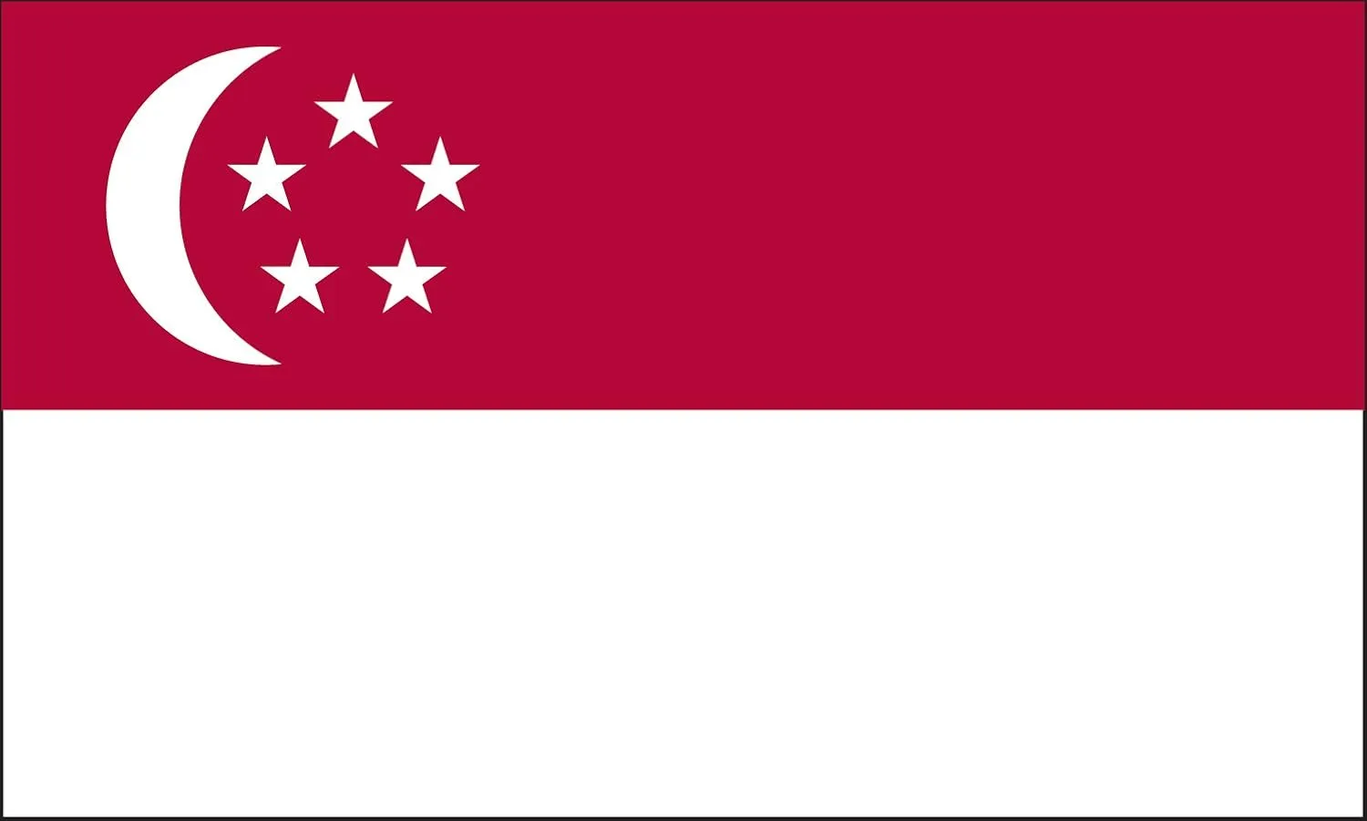 Valley Forge Flag 3-Foot by 5-Foot Nylon Singapore Flag