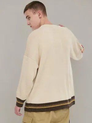 Vamtac Aesthetic Sweater Mens Van Gogh Vintage Cable Knit Oversized Long Sleeve Pullover Casual Y2K Sweaters