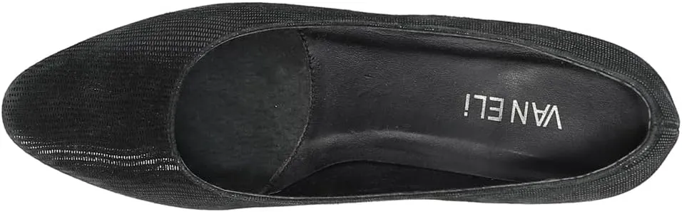 VANELi Womens Astyr Pointed Toe Block Pumps Dress Casual Low Heel 1-2" - Black
