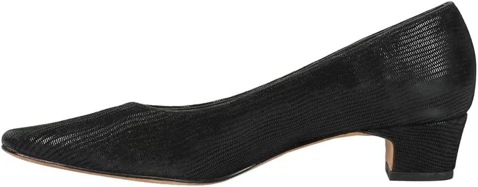 VANELi Womens Astyr Pointed Toe Block Pumps Dress Casual Low Heel 1-2" - Black