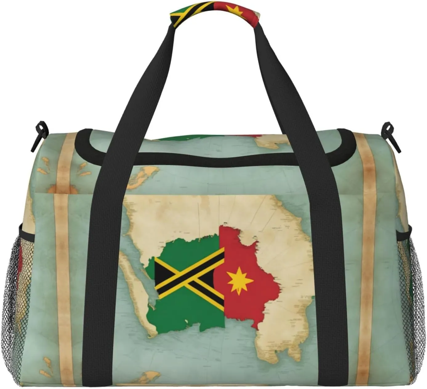 Vanuatu in Australia print Travel Duffle Bag Gym Bag for Women,Puffer Tote Bag,Weekender Overnight Bag Organizer