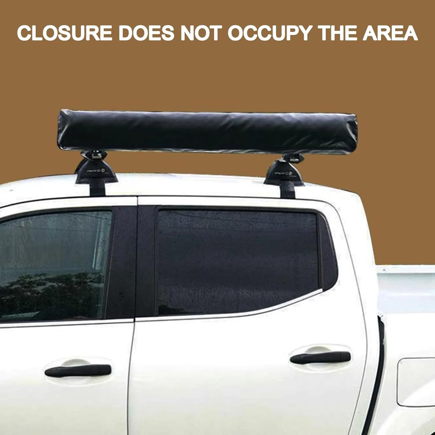 Vehicle Awning Shower Room with LED Light, Outdoor Portable Instant Changing Room, Car Side Shower Tents - SUV Truck Bathroom Tent (Khaki 1)