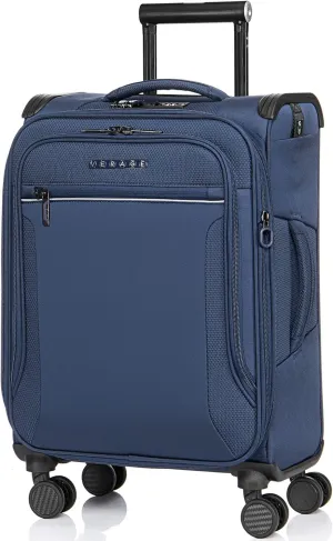 Verage Toledo Carry On Luggage Softside Expandable Suitcase with Spinner Wheel (20-Inch, Navy)
