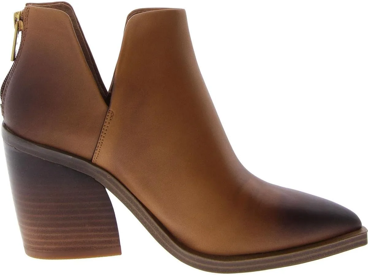 Vince Camuto Womens Gdgeta Zipper Cut-Out Booties