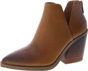 Vince Camuto Womens Gdgeta Zipper Cut-Out Booties