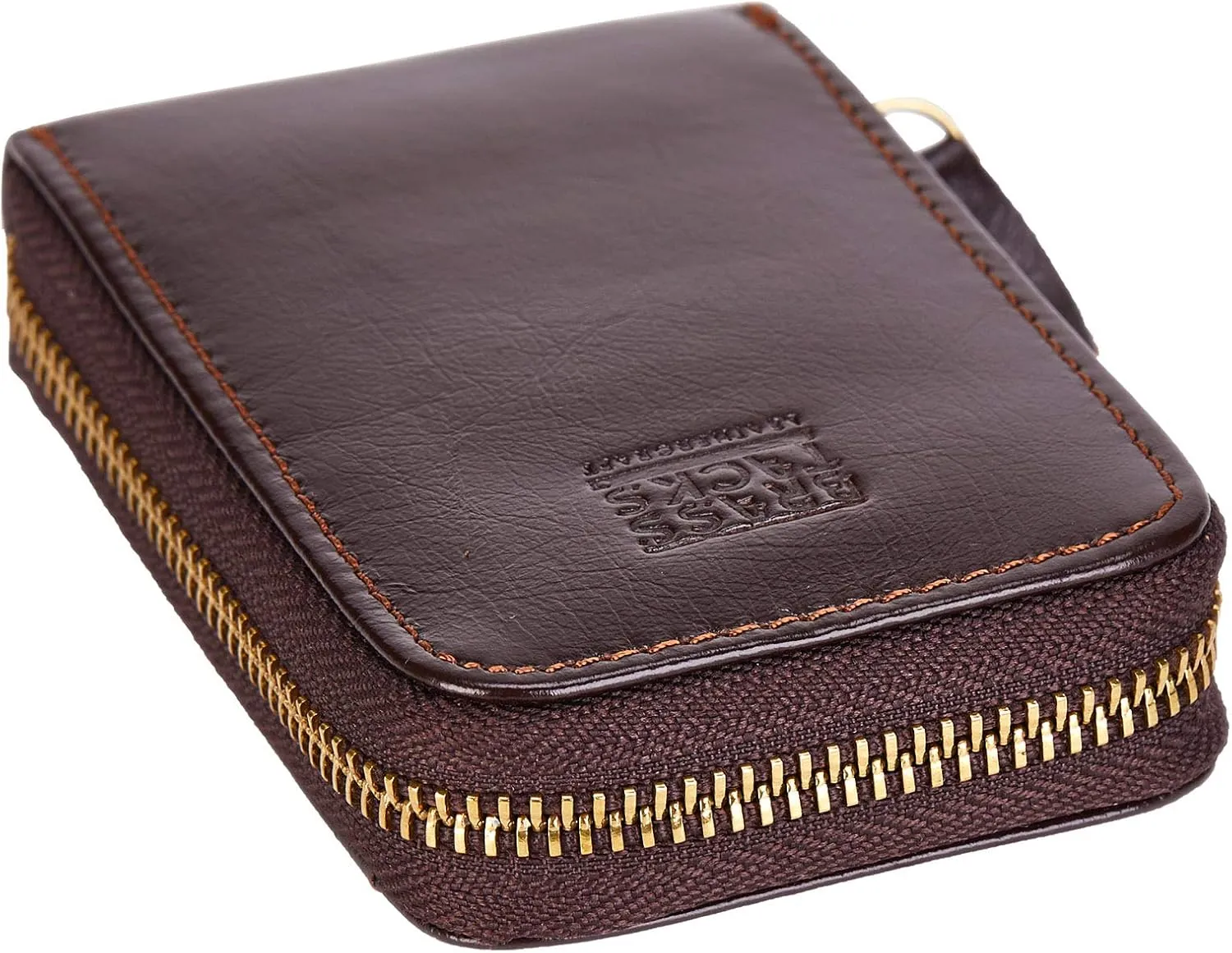 Vintage Full Top Grain Leather Wallet RFID Blocking Multi Card Case with Zipper Pocket Card Holder for Men Women Gift Box