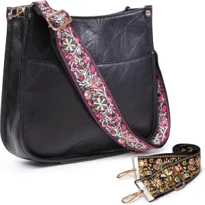 Viva Terry Vegan Leather Crossbody Fashion Shoulder Bag Purse with Adjustable Strap