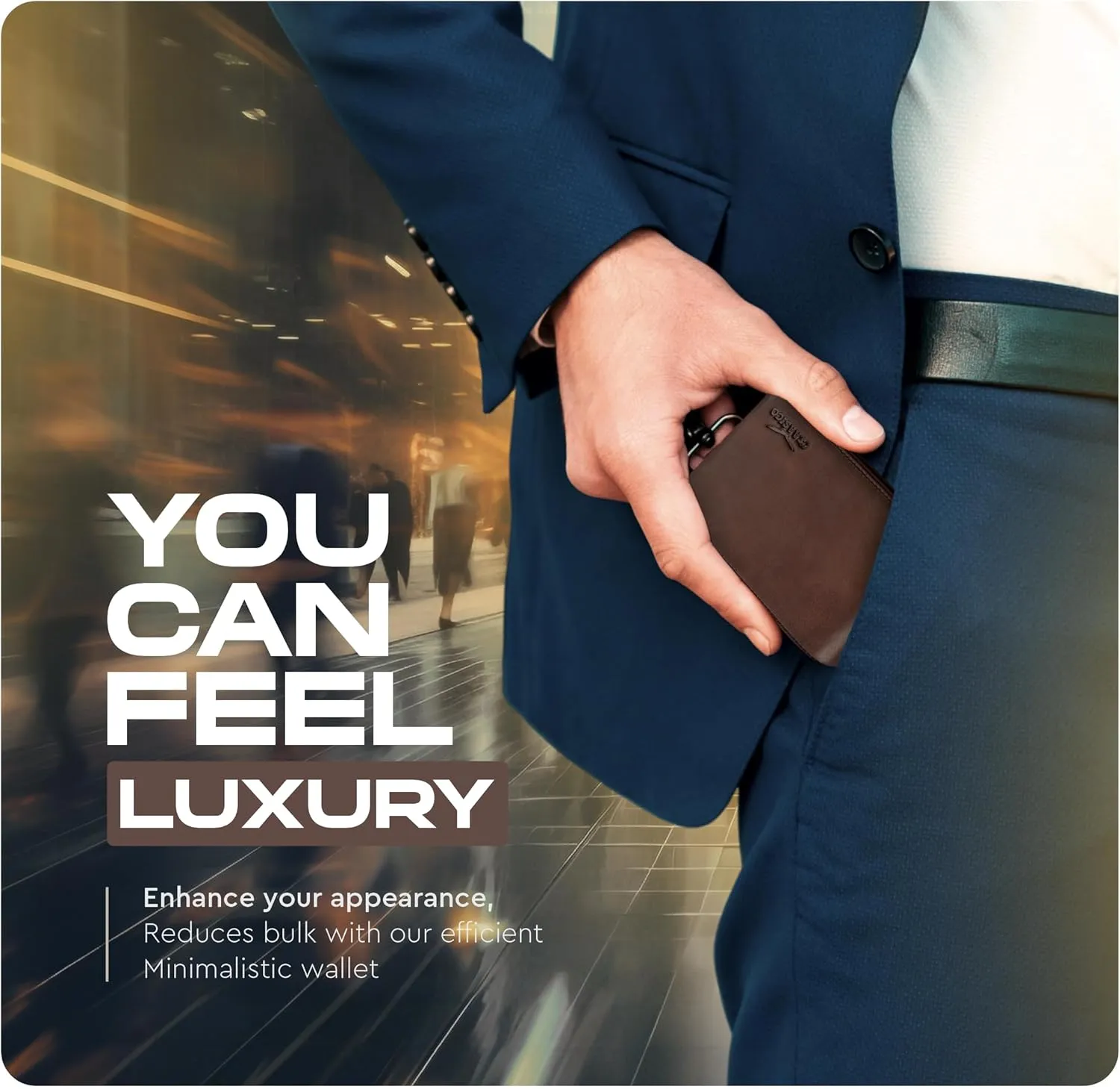 Wallet for Men’s - Genuine Leather Slim Bifold RFID Wallet - Gift for Men Packed in Stylish Gift Box