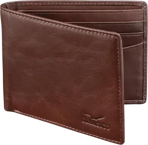 Wallet for Men’s - Genuine Leather Slim Bifold RFID Wallet - Gift for Men Packed in Stylish Gift Box