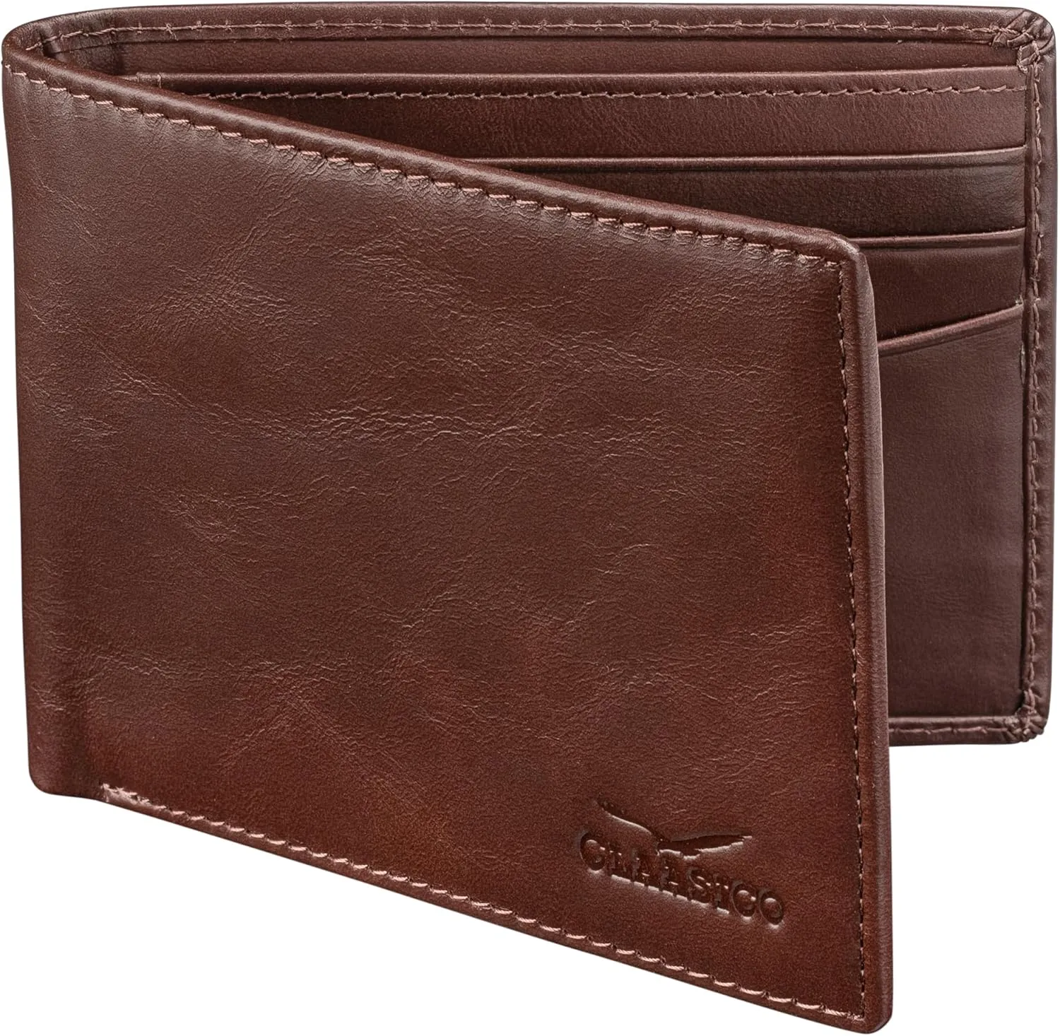 Wallet for Men’s - Genuine Leather Slim Bifold RFID Wallet - Gift for Men Packed in Stylish Gift Box
