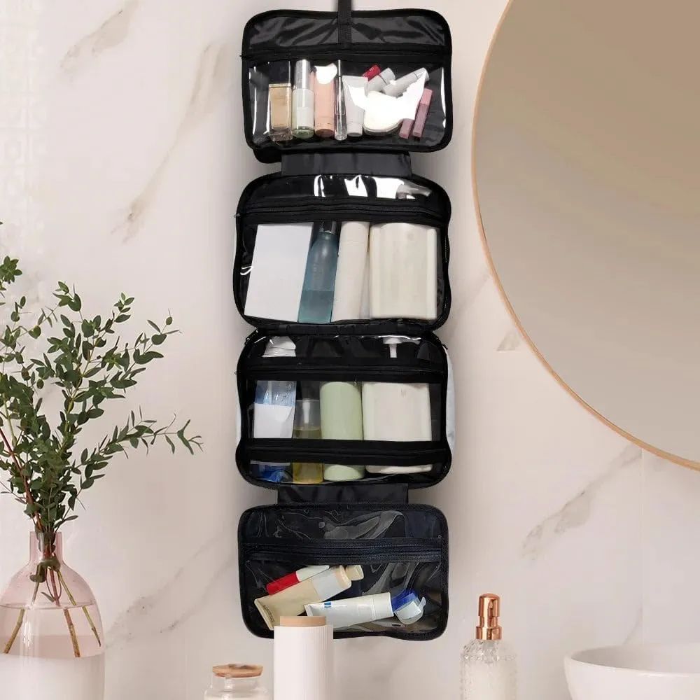 WANDER PRINTS Personalized Toiletry Bag - Gift For Traveling Lovers, Besties, Family - All My Travel Stuff