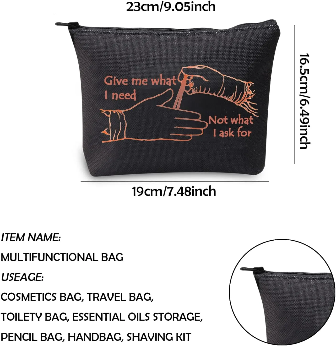 WCGXKO Surgical Technician Gift Surgical Tech Week Gift Scrub Tech Zipper Pouch Cosmetic Bag (Give me)