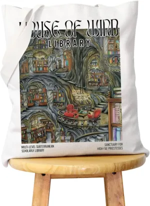 WCGXKO Tote Bag Bookworm Gift Shopping Bag