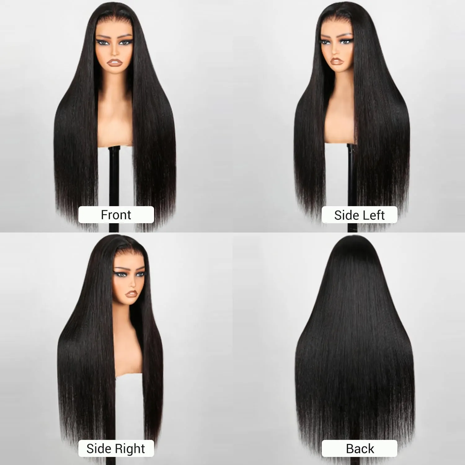 Wear and Go Glueless Wigs Pre Cut 220 Density Straight Wigs Human Hair 7x5 Lace Closure Wig Natural Bye Bye Knots Black Wig Human Hair Pre Plucked With Baby Hair Glueless Wig for Black Women 30 Inch