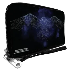 Wholesale PU Zip Around Wallet Rectangle - Harry Potter SLYTHERIN Crest/Heraldry Checkers Gray/Greens