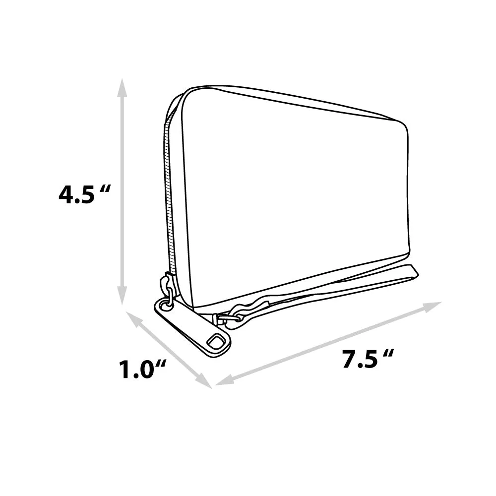 Wholesale PU Zip Around Wallet Rectangle - The Flash Running Pose and Bolt Trails Reds