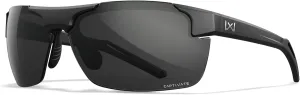 Wiley X WX Prime Sunglasses Safety Glasses for Men Shatterproof UV Eye Protection for Combat and Shooting Captivate Grey Lenses Matte Black Frames
