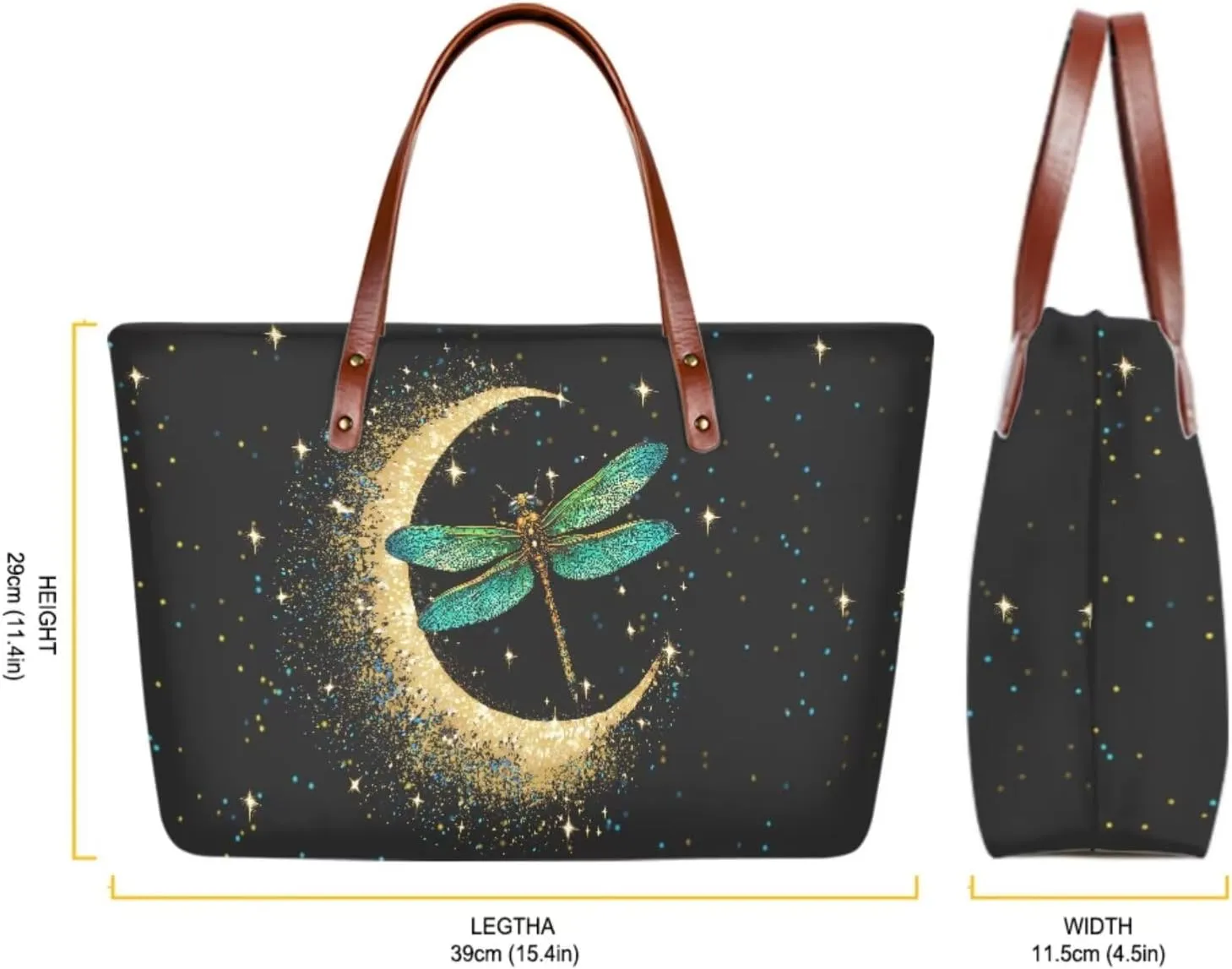 Women Handbag Purse Set Large Shoulder Bag 2 Pcs Top Handle Purse with PU Leather Wallet Set