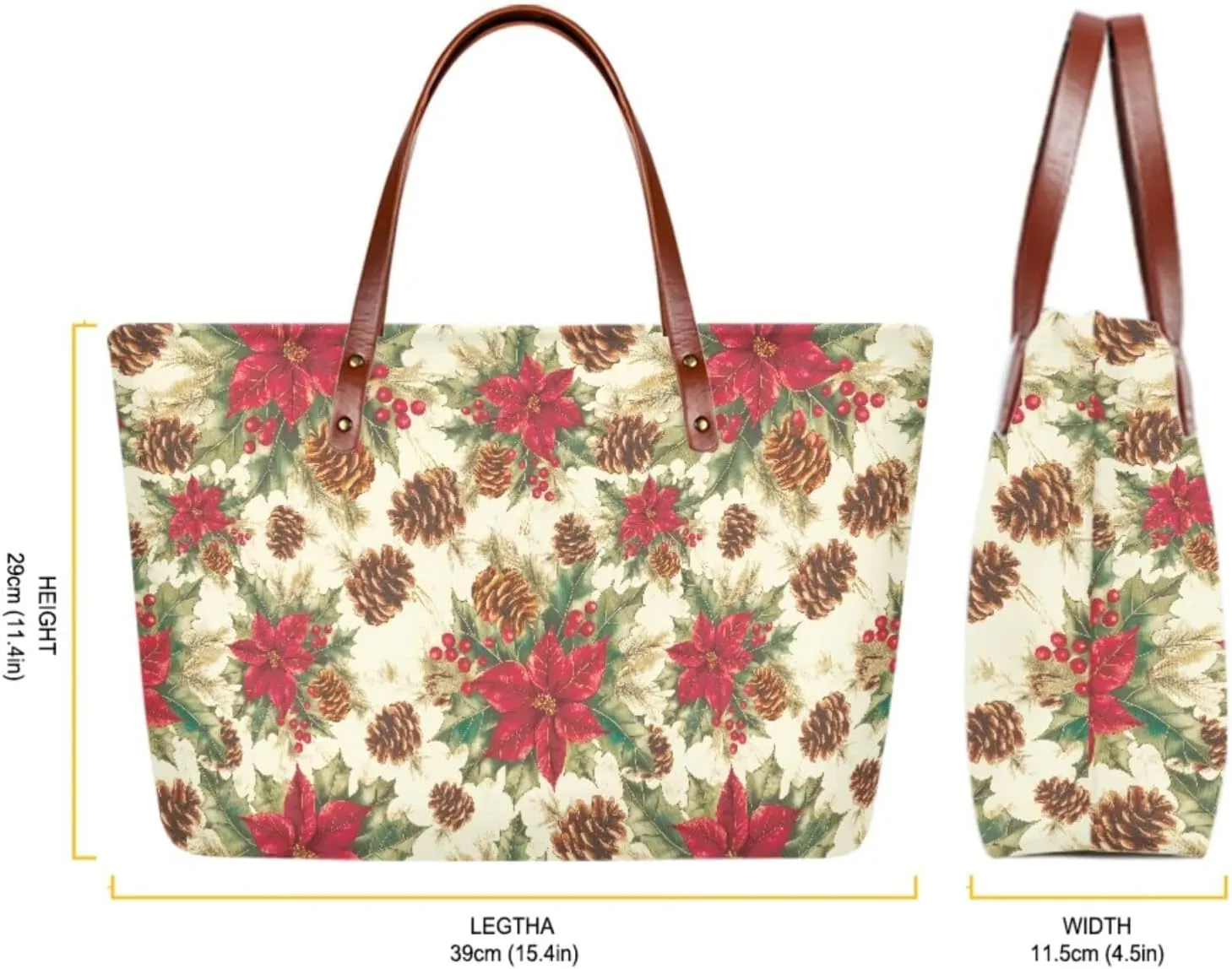 Women Handbag Purse Set Large Shoulder Bag 2 Pcs Top Handle Purse with PU Leather Wallet Set