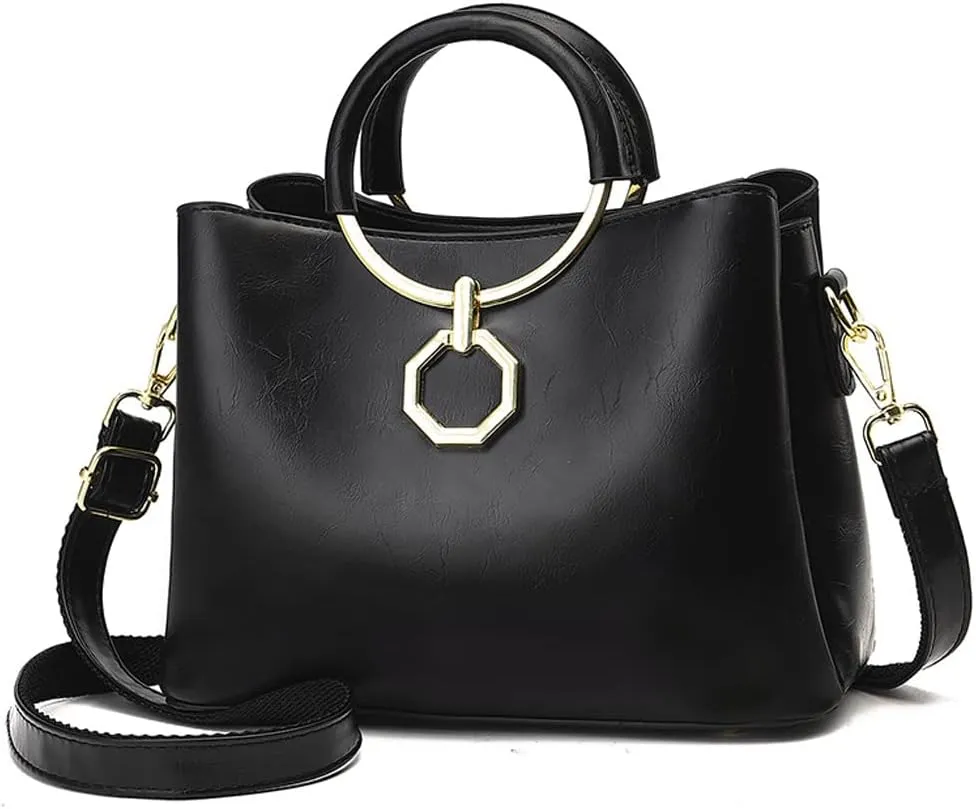 Women Handbags Large Capacity Top Handle Handbag Tote Bag with Detachable Leather Shoulder Strap
