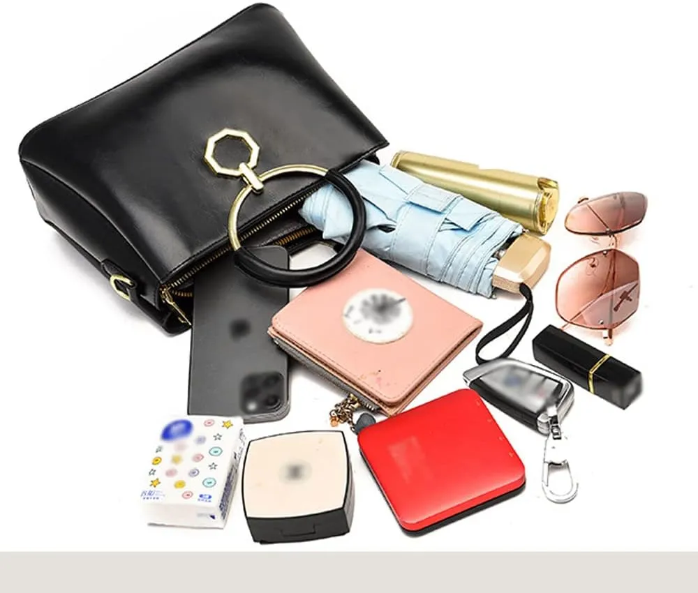 Women Handbags Large Capacity Top Handle Handbag Tote Bag with Detachable Leather Shoulder Strap