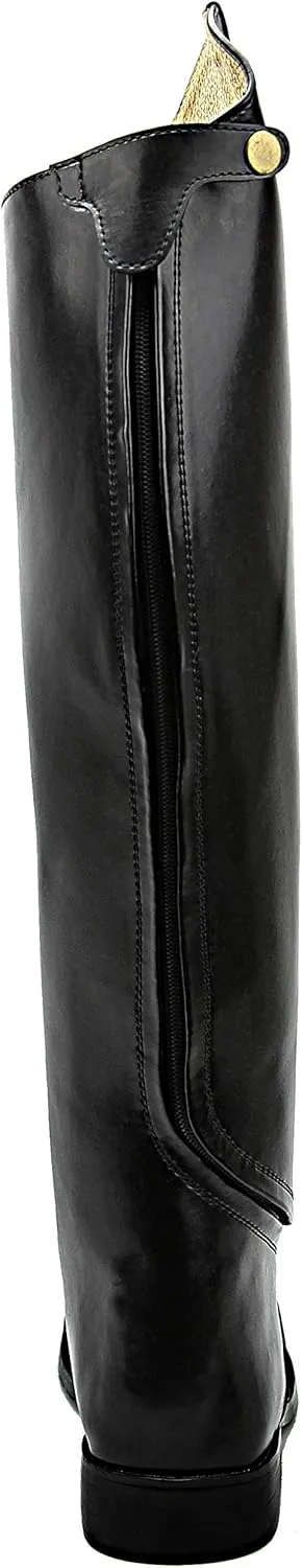 Women Ladies Stirling Dress Dressage Boots with Back Zipper Riding English Equestrian Black
