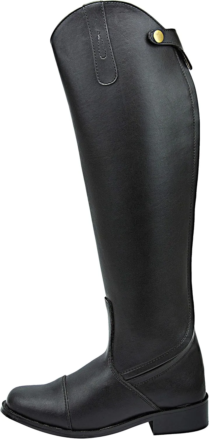 Women Ladies Stirling Dress Dressage Boots with Back Zipper Riding English Equestrian Black