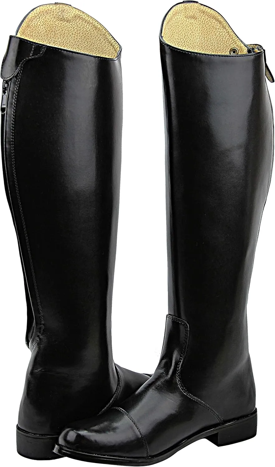 Women Ladies Stirling Dress Dressage Boots with Back Zipper Riding English Equestrian Black
