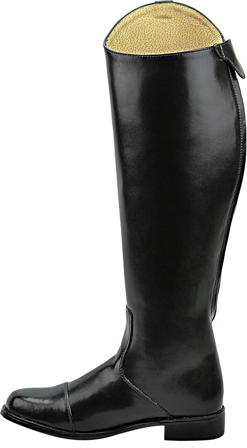 Women Ladies Stirling Dress Dressage Boots with Back Zipper Riding English Equestrian Black