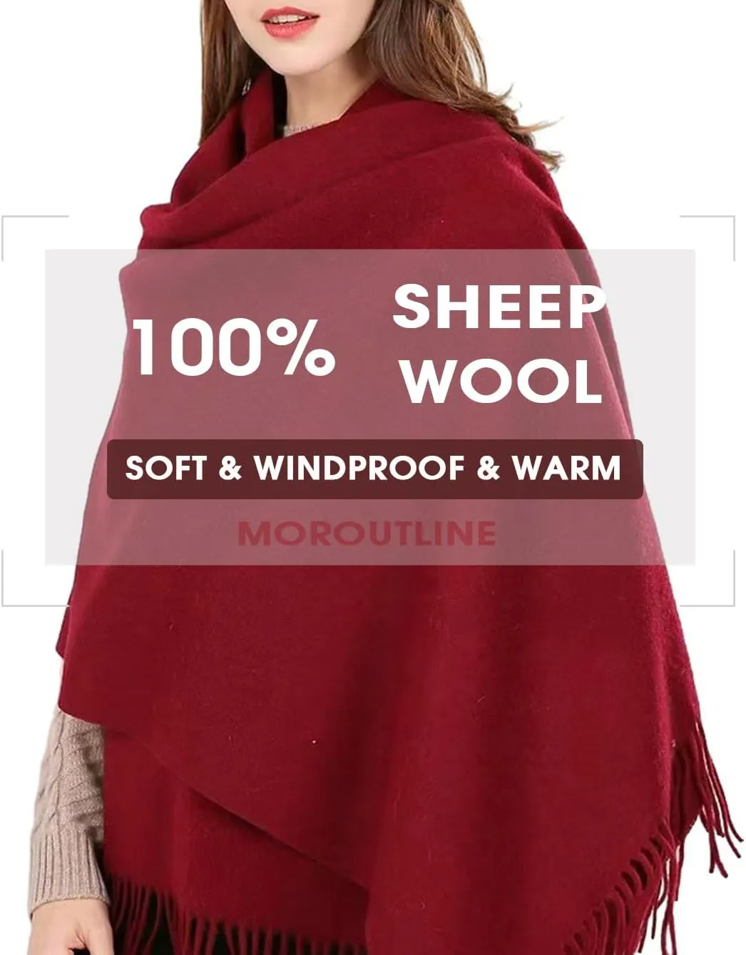 Womens Cashmere Scarf (Baby Alpaca) Large Soft Warm plaid shawls Wraps for Winter Mens Scarves Gifts