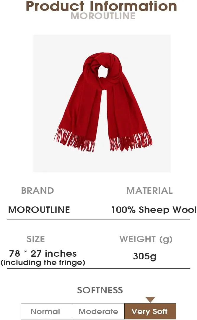 Womens Cashmere Scarf (Baby Alpaca) Large Soft Warm plaid shawls Wraps for Winter Mens Scarves Gifts