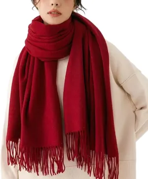 Womens Cashmere Scarf (Baby Alpaca) Large Soft Warm plaid shawls Wraps for Winter Mens Scarves Gifts
