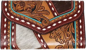 Women's Western Leather Wallet Clutch 18FKClutch