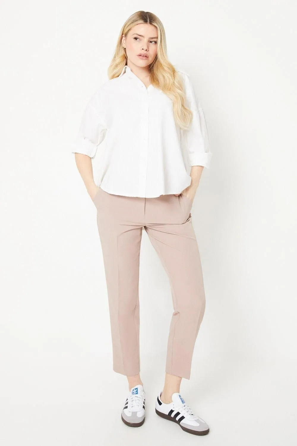 Womens/Ladies Ankle Grazer Trousers