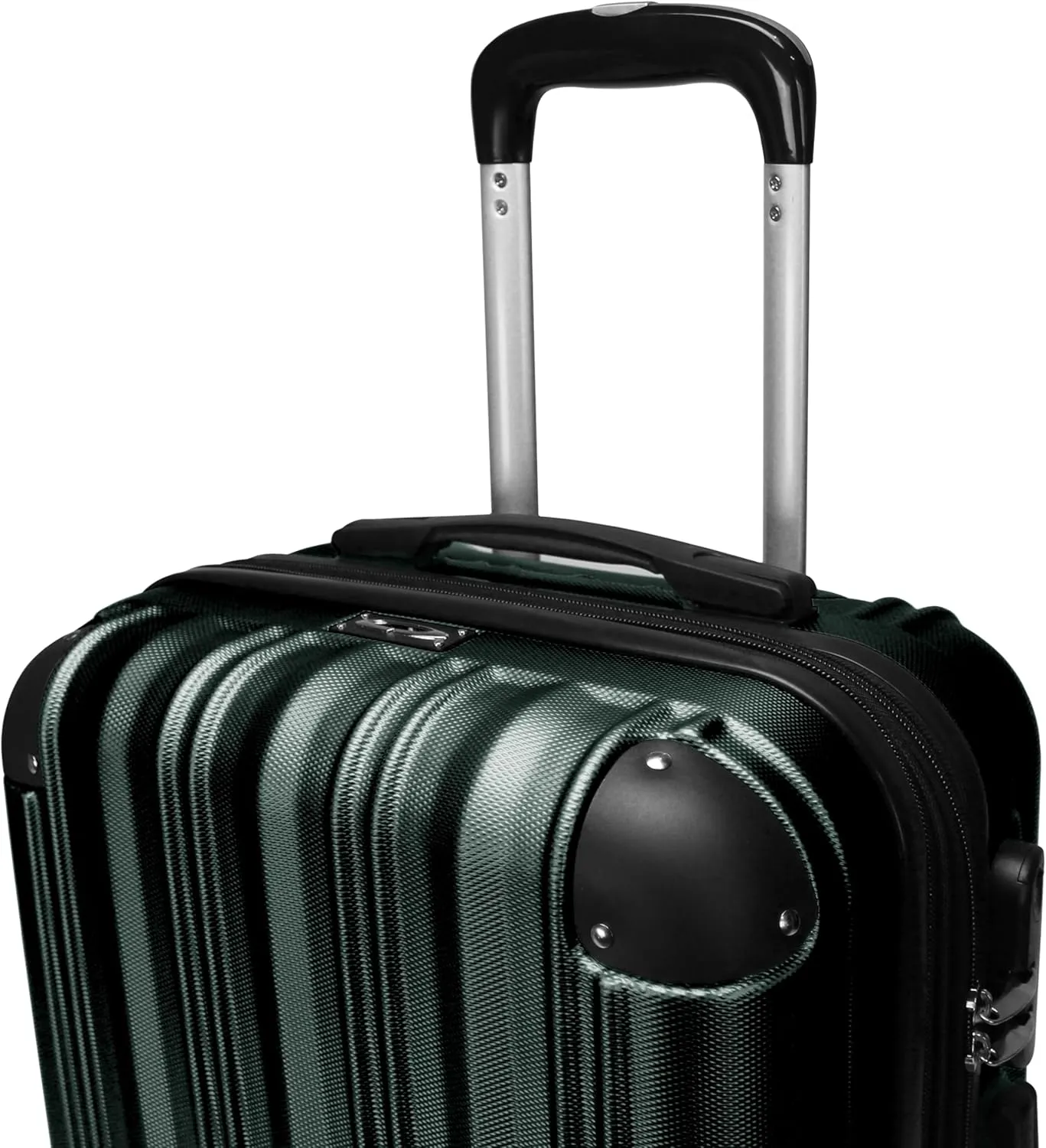 World Traveler Kemyer Quest Hardside Lightweight Expandable Spinner Suitcase Luggage, British Green, 25-inch