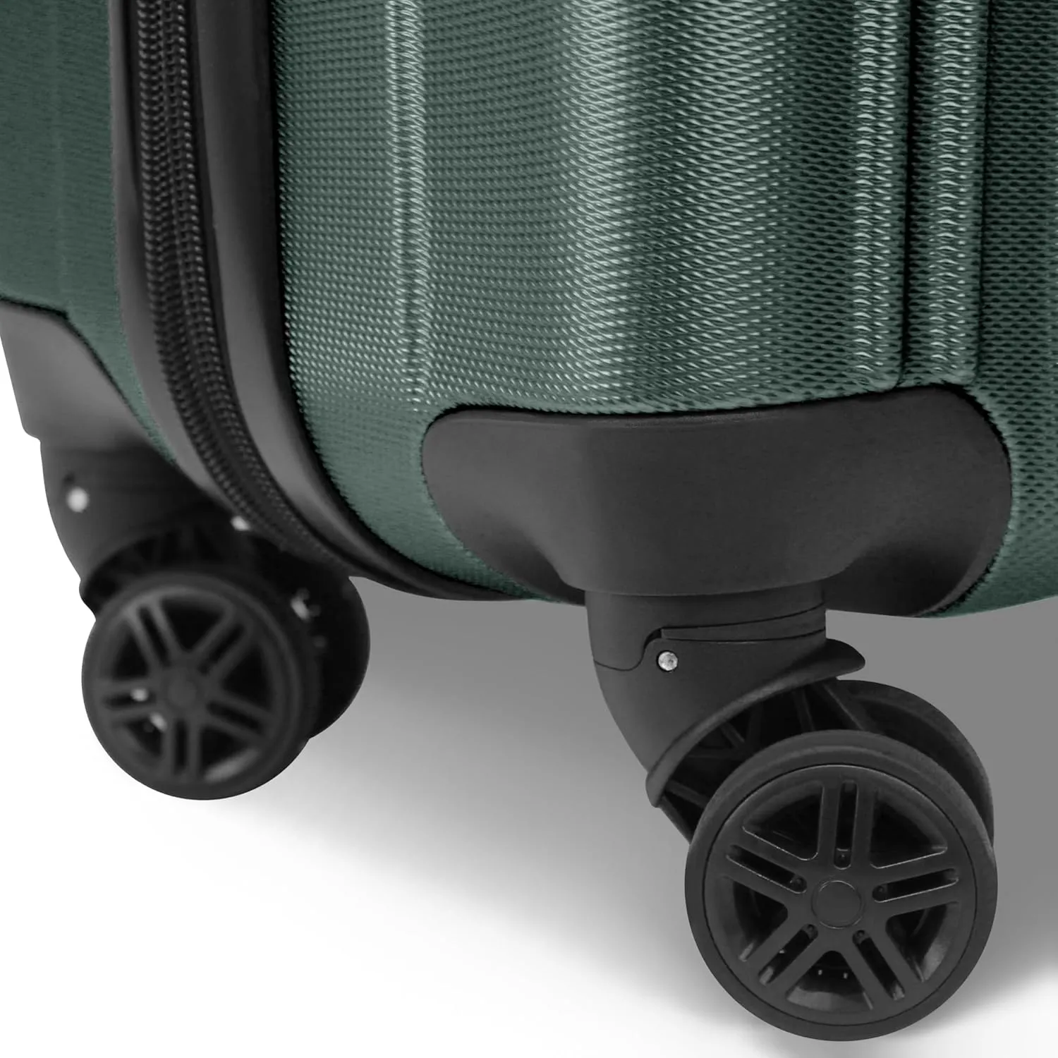 World Traveler Kemyer Quest Hardside Lightweight Expandable Spinner Suitcase Luggage, British Green, 25-inch