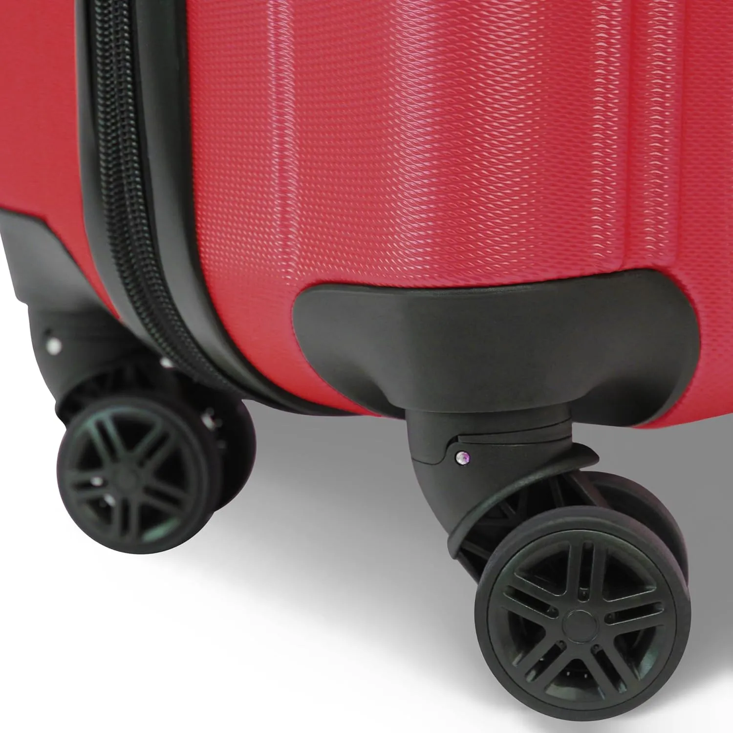 World Traveler Kemyer Quest Hardside Lightweight Expandable Spinner Suitcase Luggage, Burgundy, 20-inch